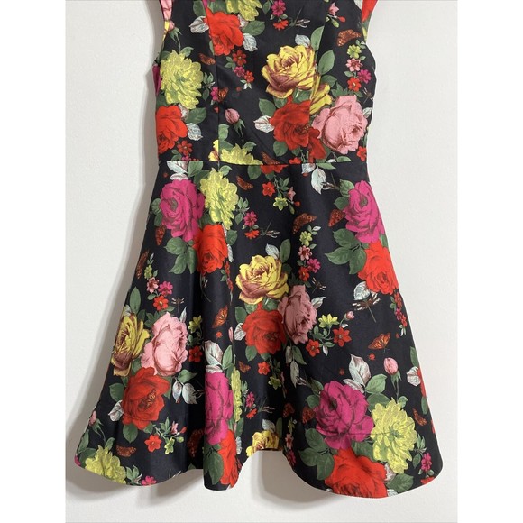 Baker by Ted Baker Dress Girls 8 M Kids Youth Floral Roses Fit And Flare Fancy - Picture 4 of 11